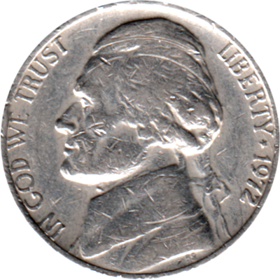 5 cents, 1972 Obverse
