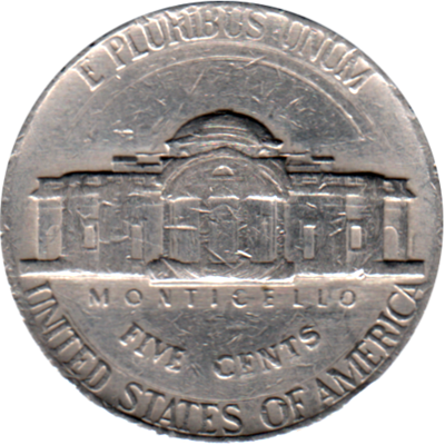 5 cents, 1972 Reverse