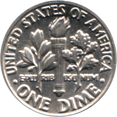 1 dime, 1985 Reverse
