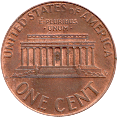 1 cent, 1999 Reverse