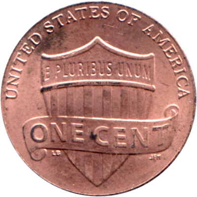 1 cent, 2016 Reverse