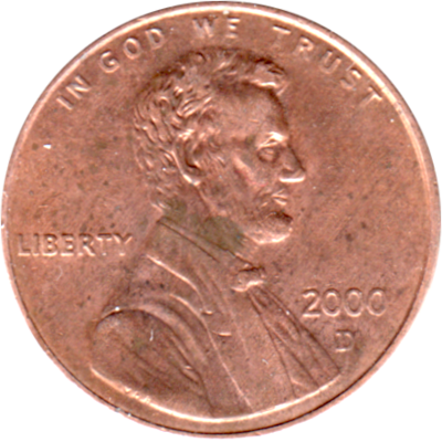 1 cent, 2000 Obverse