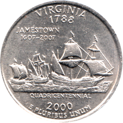 ¼ Dollar, 2000 Obverse