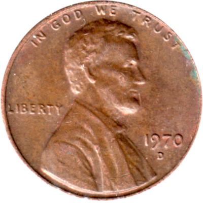 1 cent, 1970 Obverse