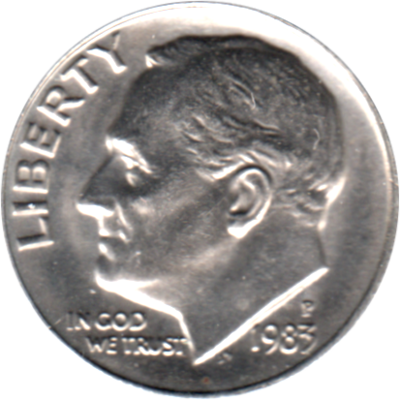 1 dime, 1983 Obverse