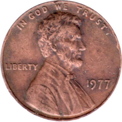 1 cent, 1977 Obverse