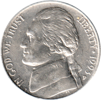 5 cents, 1993 Obverse