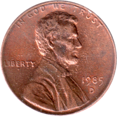 1 cent, 1985 Obverse