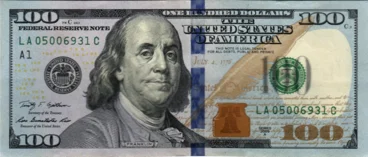 Preview 100 Dollars, 2009A reverse
