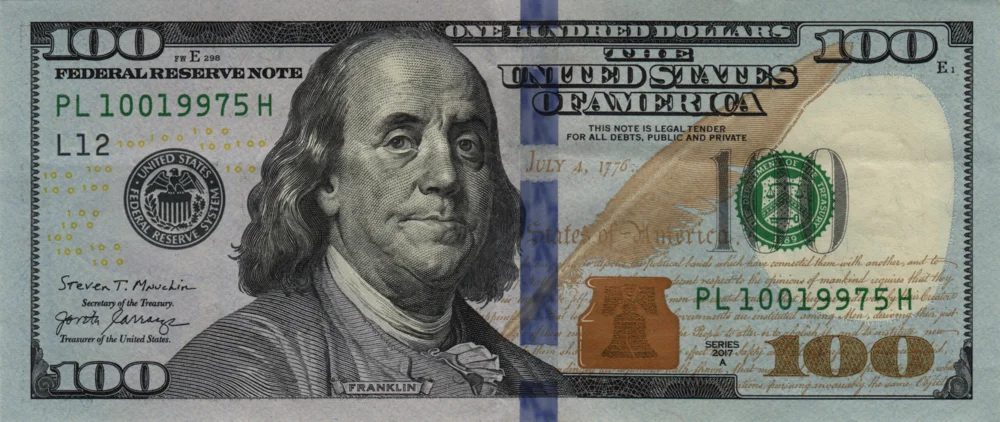 100 Dollars, 2017A Reverse