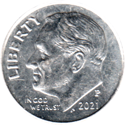 1 dime, 2021 Obverse