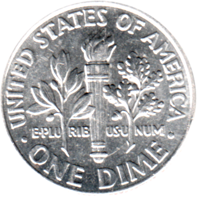 1 dime, 2021 Reverse