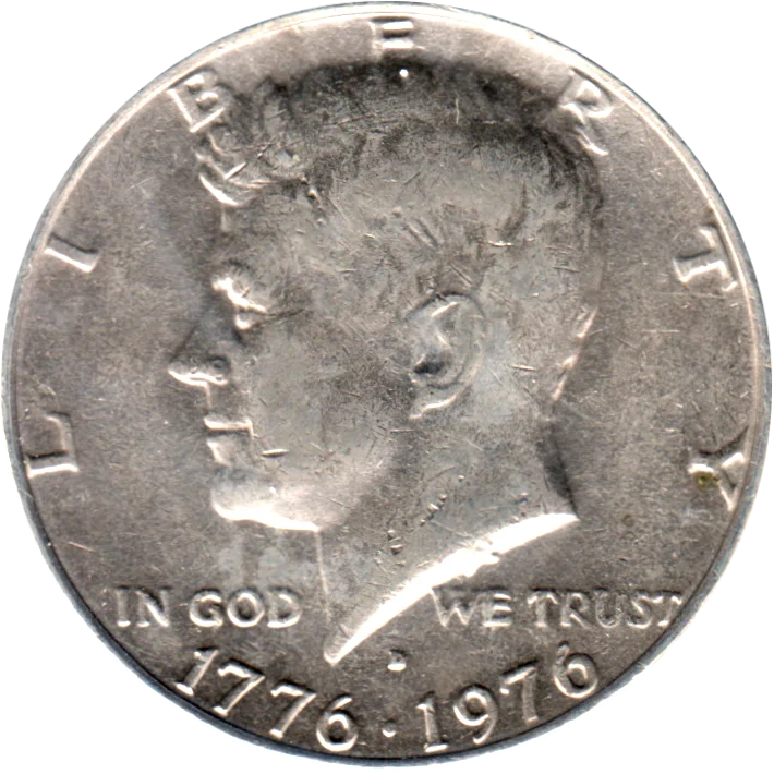 ½ Dollar, 1976 Obverse