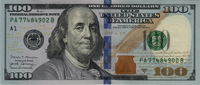 Preview 100 Dollars, 2017A reverse