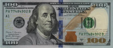 Preview 100 Dollars, 2017A reverse