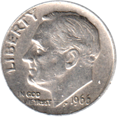 1 dime, 1966 Obverse