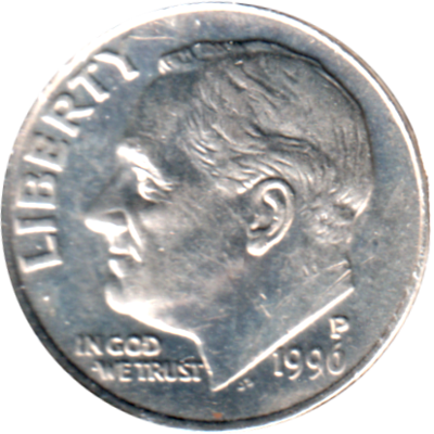1 dime, 1996 Obverse