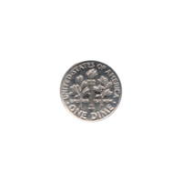 Preview 1 dime, 1996 reverse