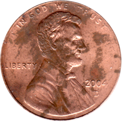 1 cent, 2004 Obverse