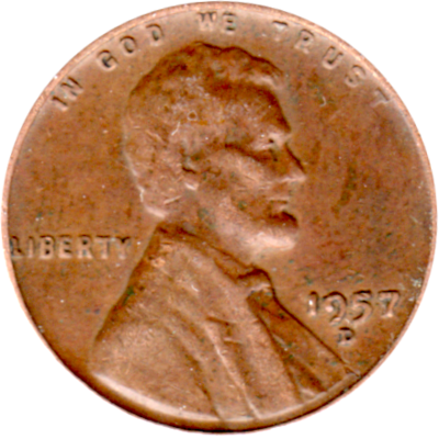 1 cent, 1957 Obverse