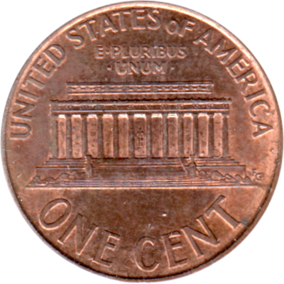 1 cent, 2001 Reverse