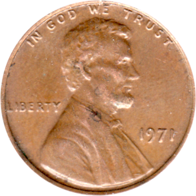 1 cent, 1971 Obverse