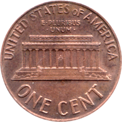 1 cent, 1968 Reverse