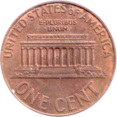 1 cent, 1998 Reverse