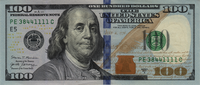 Preview 100 Dollars, 2017A reverse