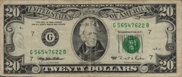 Preview 20 Dollars, 1995 reverse