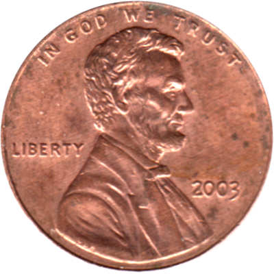 1 cent, 2003 Obverse