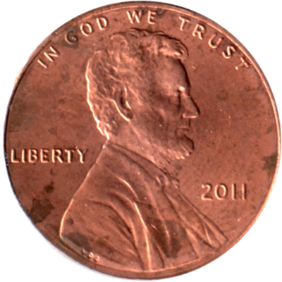 1 cent, 2011 Obverse