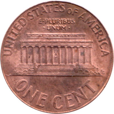 1 cent, 2001 Reverse