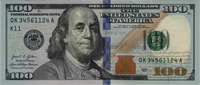 Preview 100 Dollars, 2021 reverse