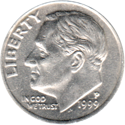 1 dime, 1999 Obverse