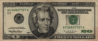 Preview 20 Dollars, 1996 reverse