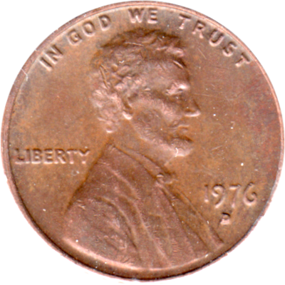 1 cent, 1976 Obverse