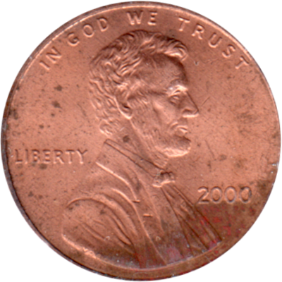 1 cent, 2000 Obverse