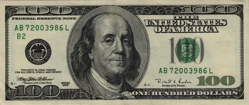 100 Dollars, 1996 Reverse