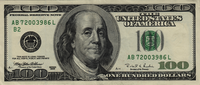 Preview 100 Dollars, 1996 reverse