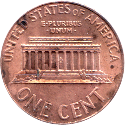 1 cent, 1999 Reverse