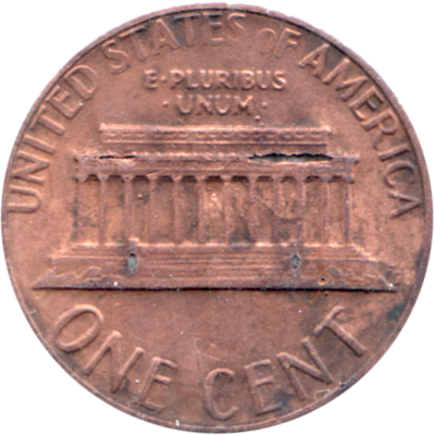 1 cent, 1984 Reverse