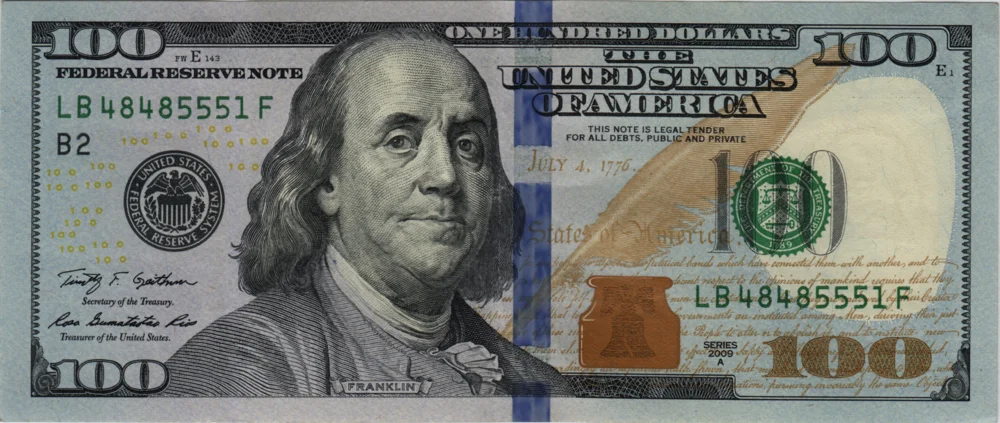 100 Dollars, 2009A Reverse