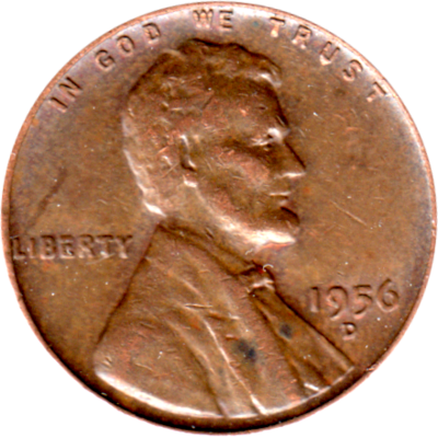 1 cent, 1956 Obverse