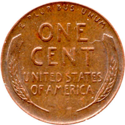 1 cent, 1956 Reverse