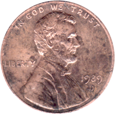 1 cent, 1989 Obverse