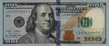 Preview 100 Dollars, 2009A reverse