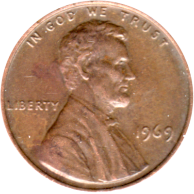 1 cent, 1969 Obverse