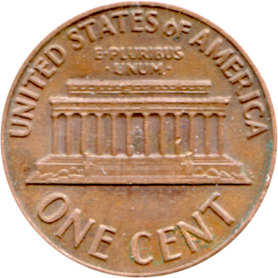 1 cent, 1969 Reverse