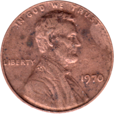 1 cent, 1970 Obverse